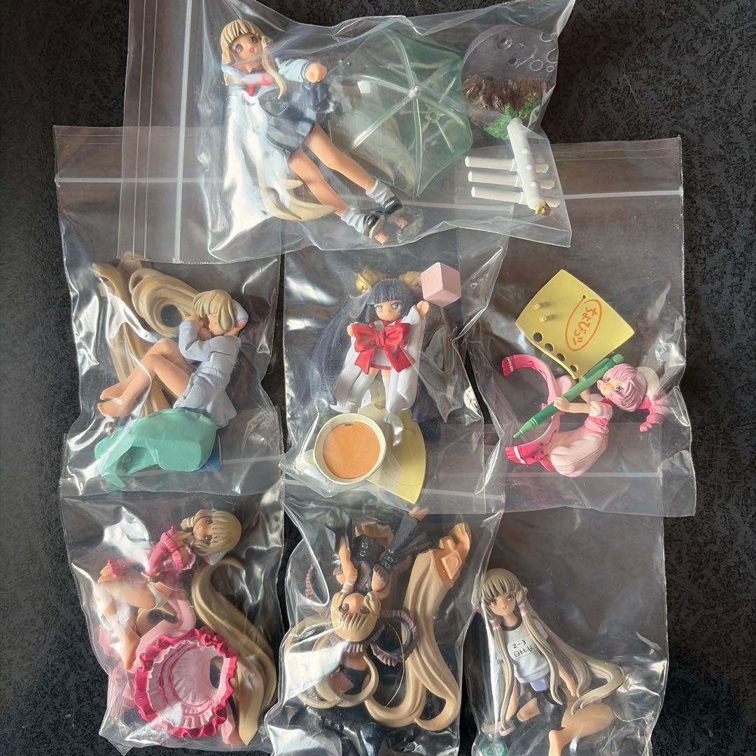 【匿名配送】未使用 ちょびっツ フィギュア アニメ版 全5種と原作版 2種セット