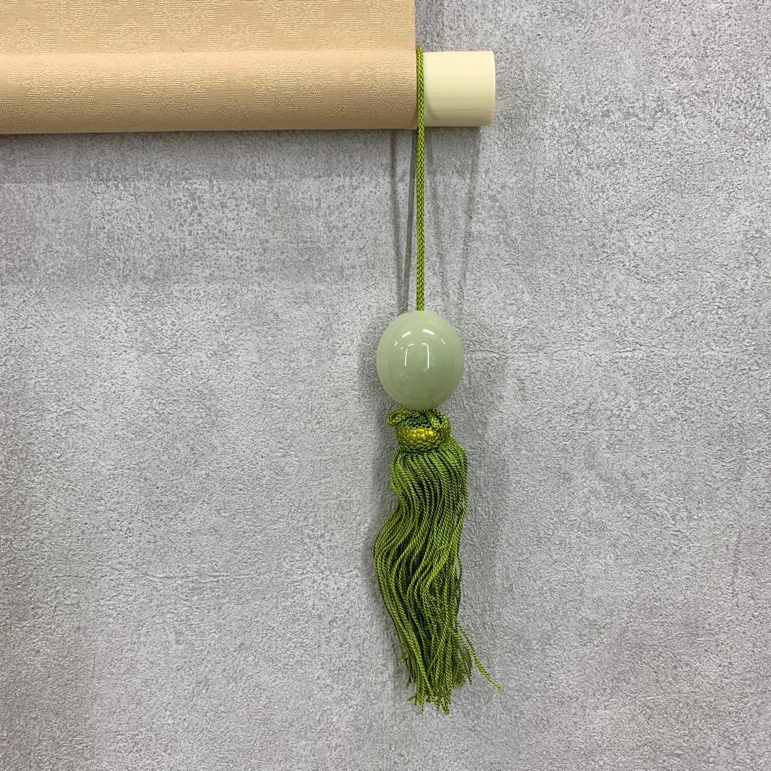 掛軸&風鎮セット 平福百穂 松 共箱 工芸 保証書付 百貨店