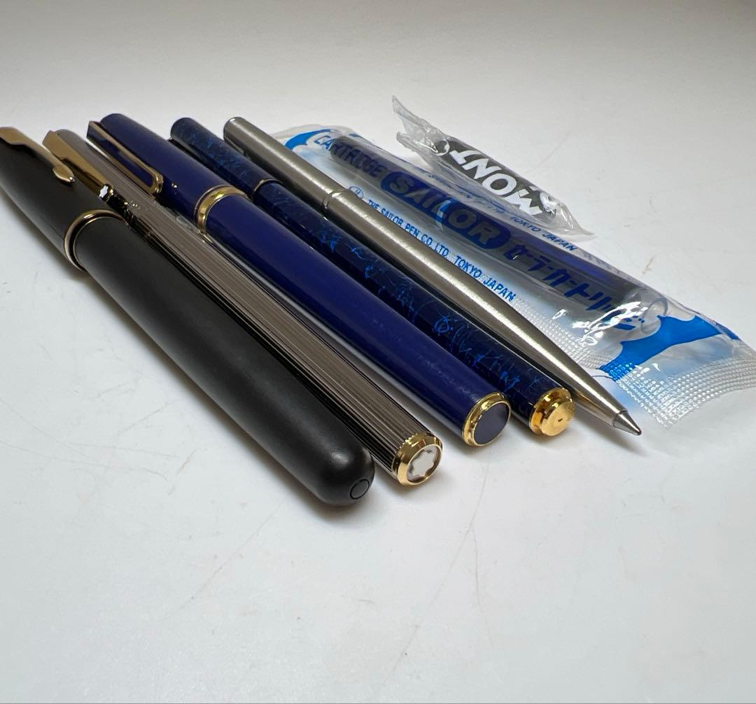 パーカー、モンブラン　万年筆、ボールペン　100g 東Y7-1023①トヒチサ