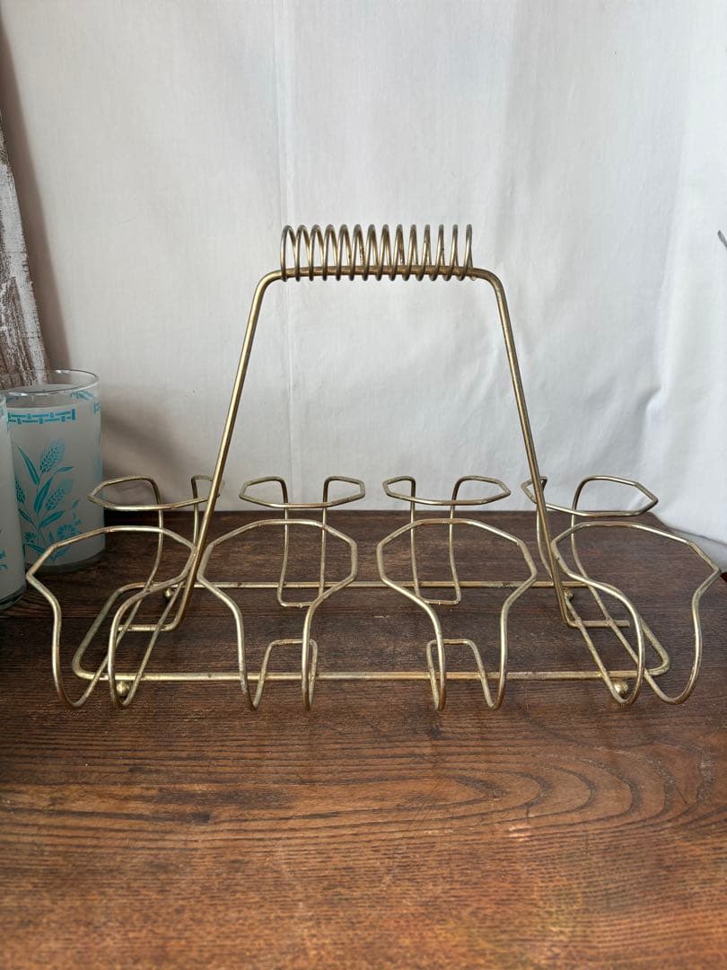 最終価格 ビンテージ グラス8個＆グラスホルダー セット