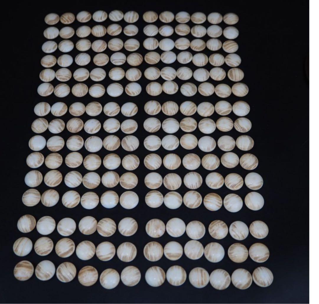 送料無料　日向特産　日向スワブデ蛤碁石32号・碁笥セット　旧家蔵出