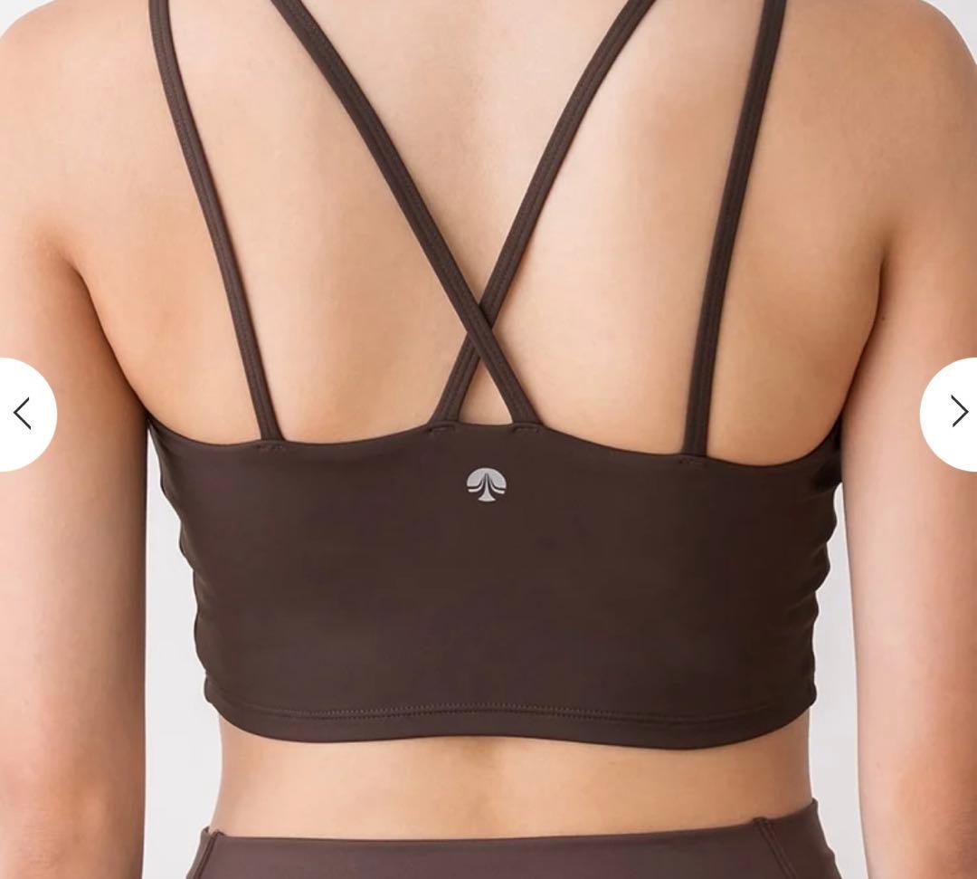 【SUKALA】ブラトップ付きフラワーレーストップス　サイズM ブラック　未使用