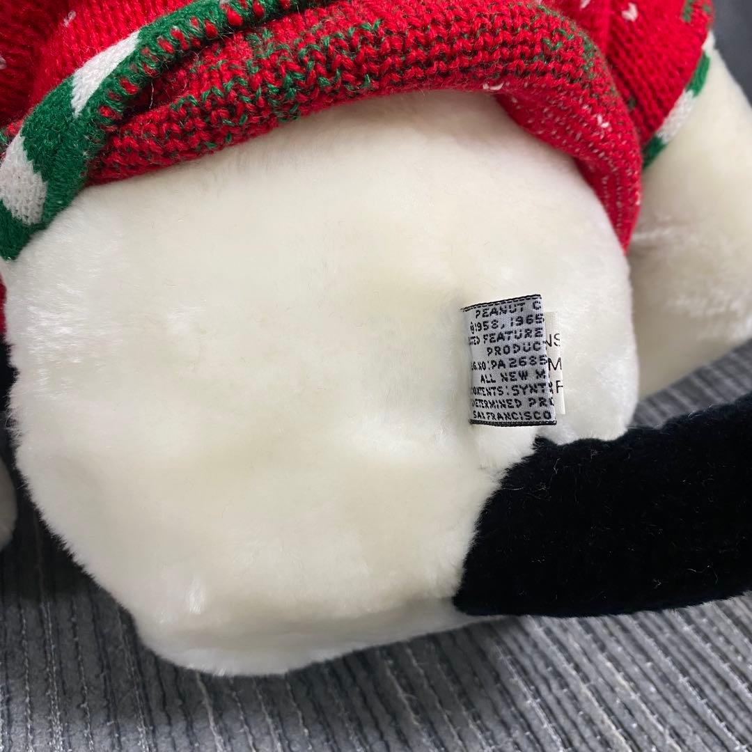 レア✨Macy's クリスマス　スヌーピー ぬいぐるみ　ヴィンテージ