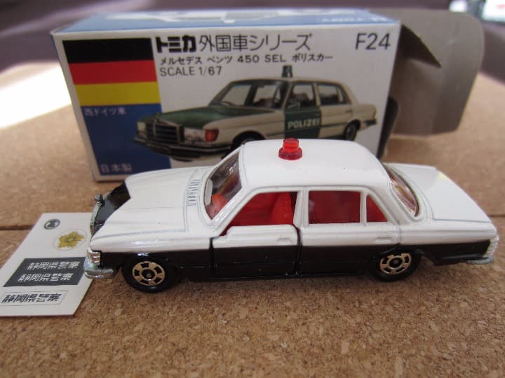 髙島屋トミカ／静岡県警東名高速隊 白パト／メルセデスベンツ 450SEL