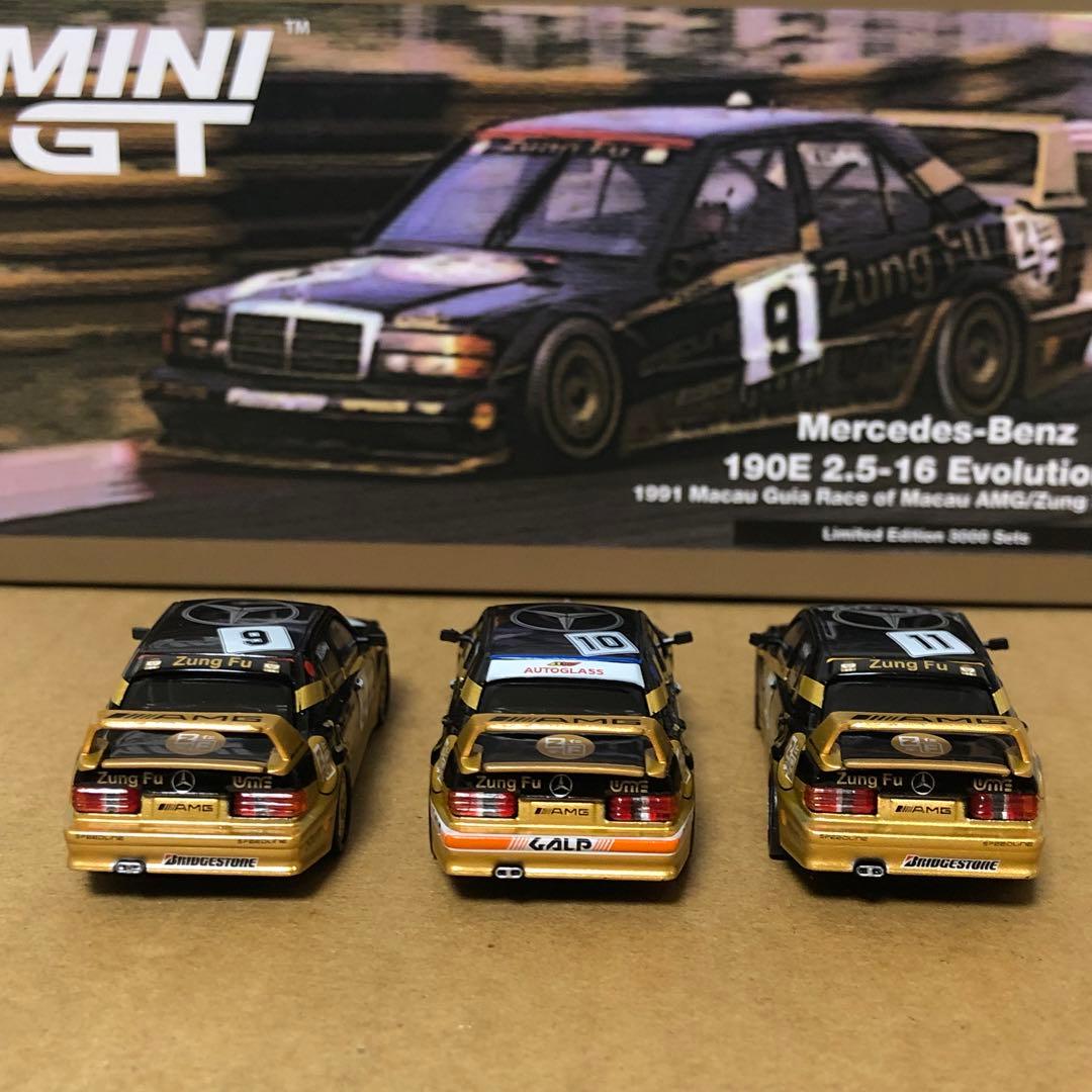 ミニGT MGTS0003　メルセデスベンツ 190E 2.5-16　3台セット