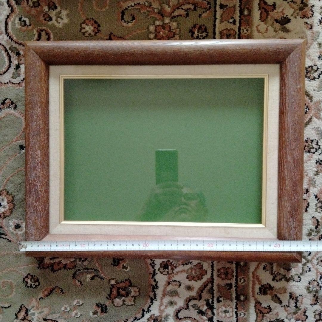 天然櫸木最高級油絵、日本画額縁　F4号額縁新品未使用定価¥29800