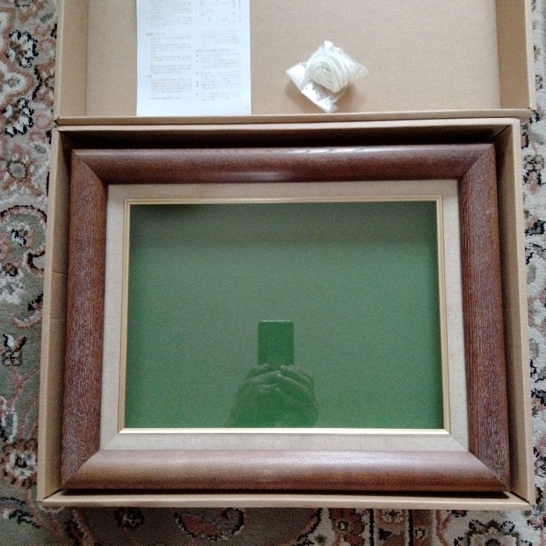 天然櫸木最高級油絵、日本画額縁　F4号額縁新品未使用定価¥29800