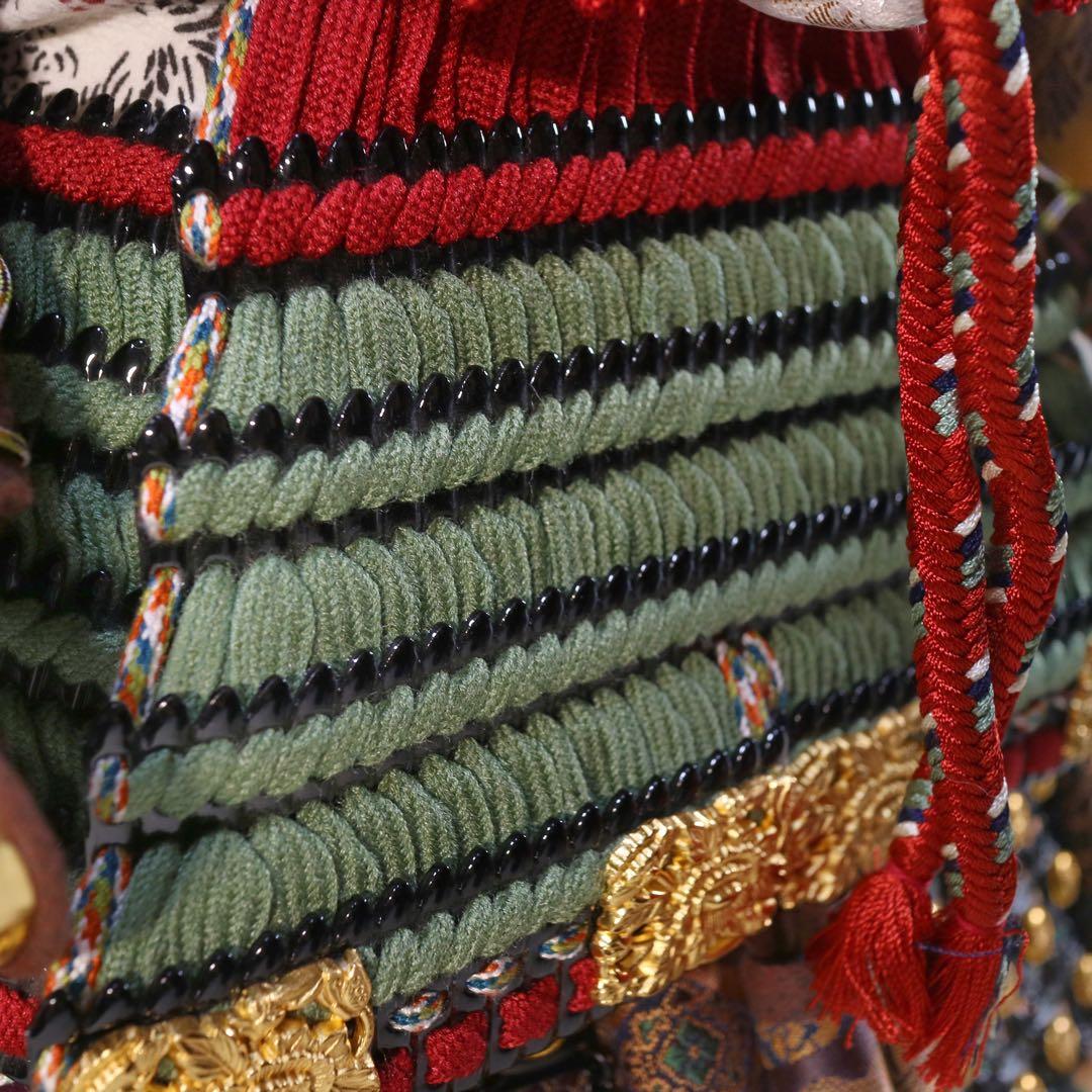 鎧飾り 正絹糸威 黒小札 大鎧 Decorative samurai armor