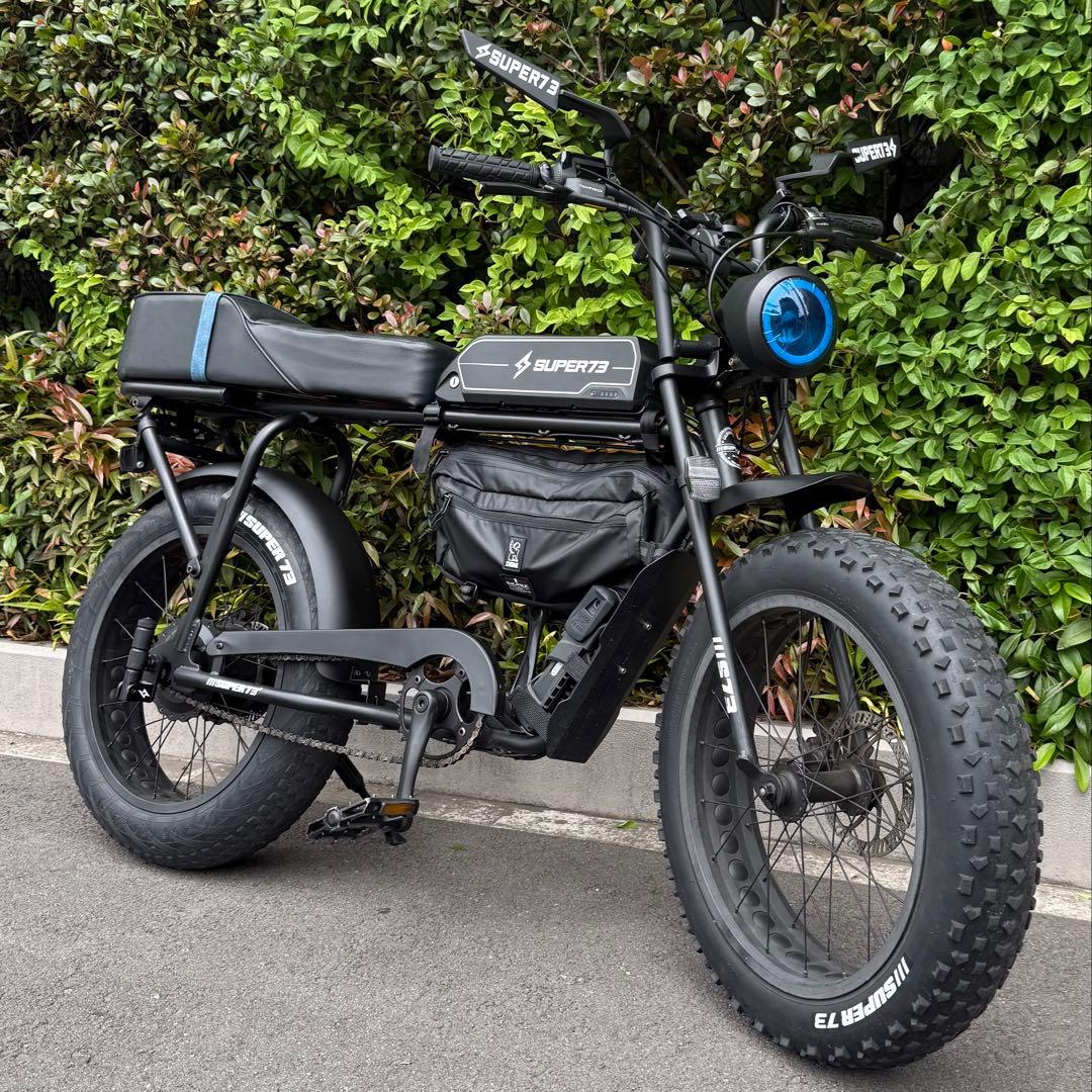 【最終値引】特注カスタムsuper73ミラーsuper73ロゴ付きミラーAタイプ