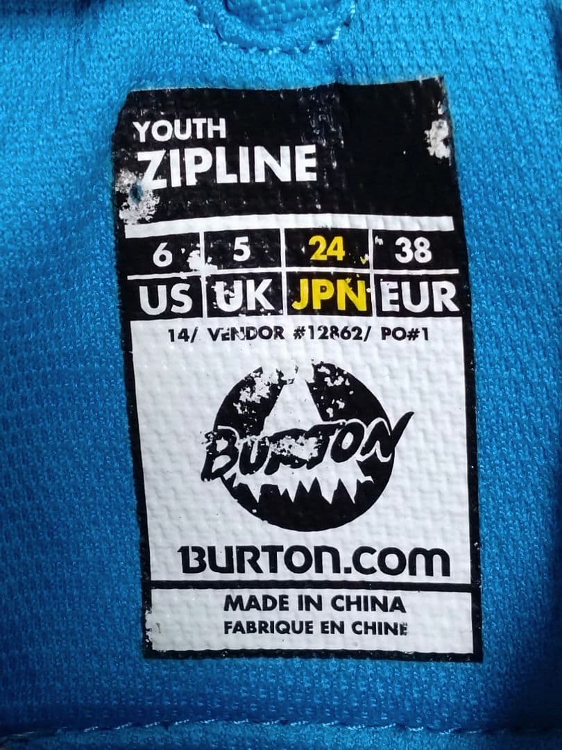 BURTON ZIPLINE スノボブーツ 24cm ジュニア バートン