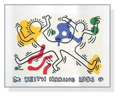 額装品/1986/キース ヘリング/アート/ポスター/インテリア