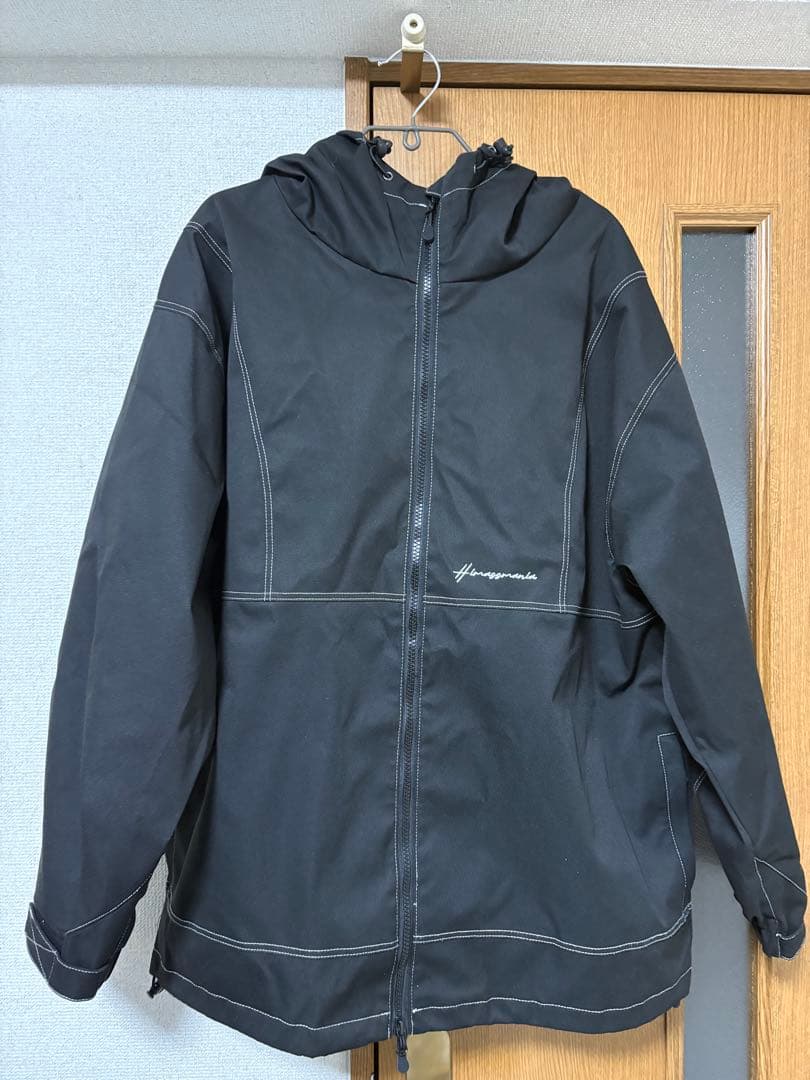 スノーボード用 ブラック フーディ