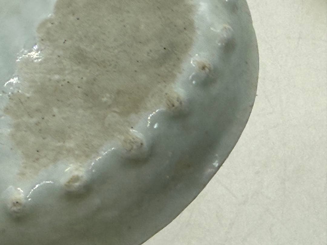 江戸　古伊万里　染付　鮑形山水人物紋小皿6点　　送料込み260130