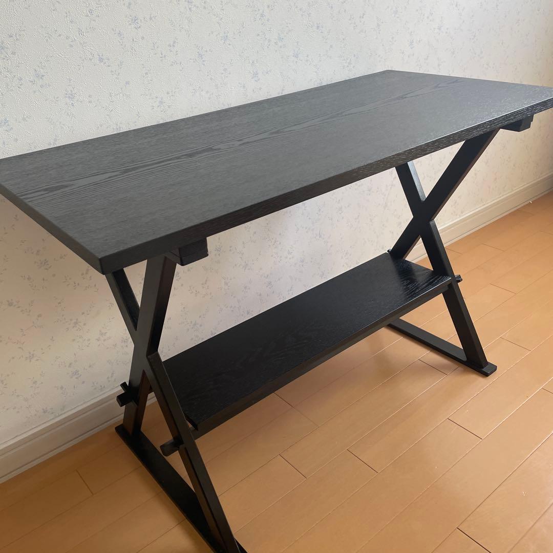 茶道具 組立式 立礼式 立礼卓 立礼棚 木製 黒塗 机 台 点茶 裏千家　喫架