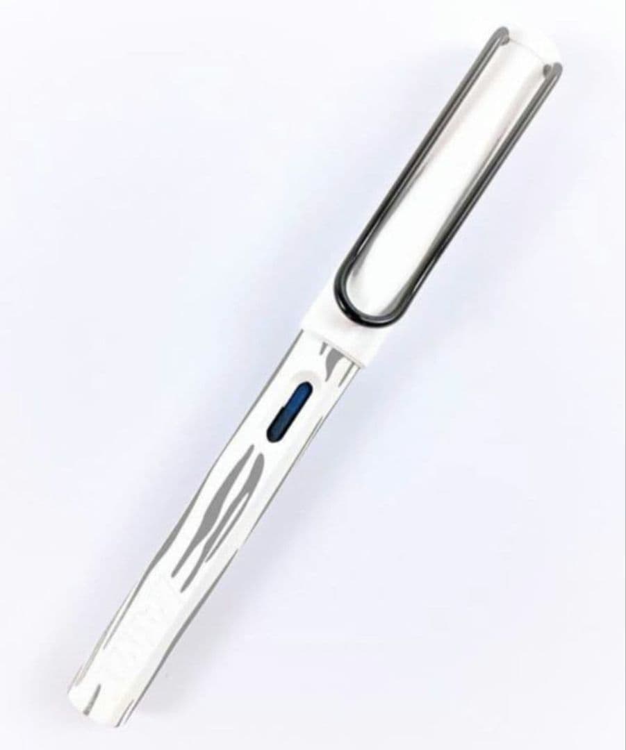 LAMY　サファリ　万年筆　ゼブラ　ホワイト軸　白軸　F細字　限定　アニマル柄