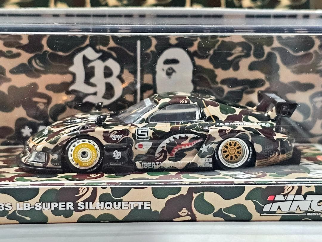 イノモデル INNO64 1/64 LBWK マツダ RX7 fd3s BAPE