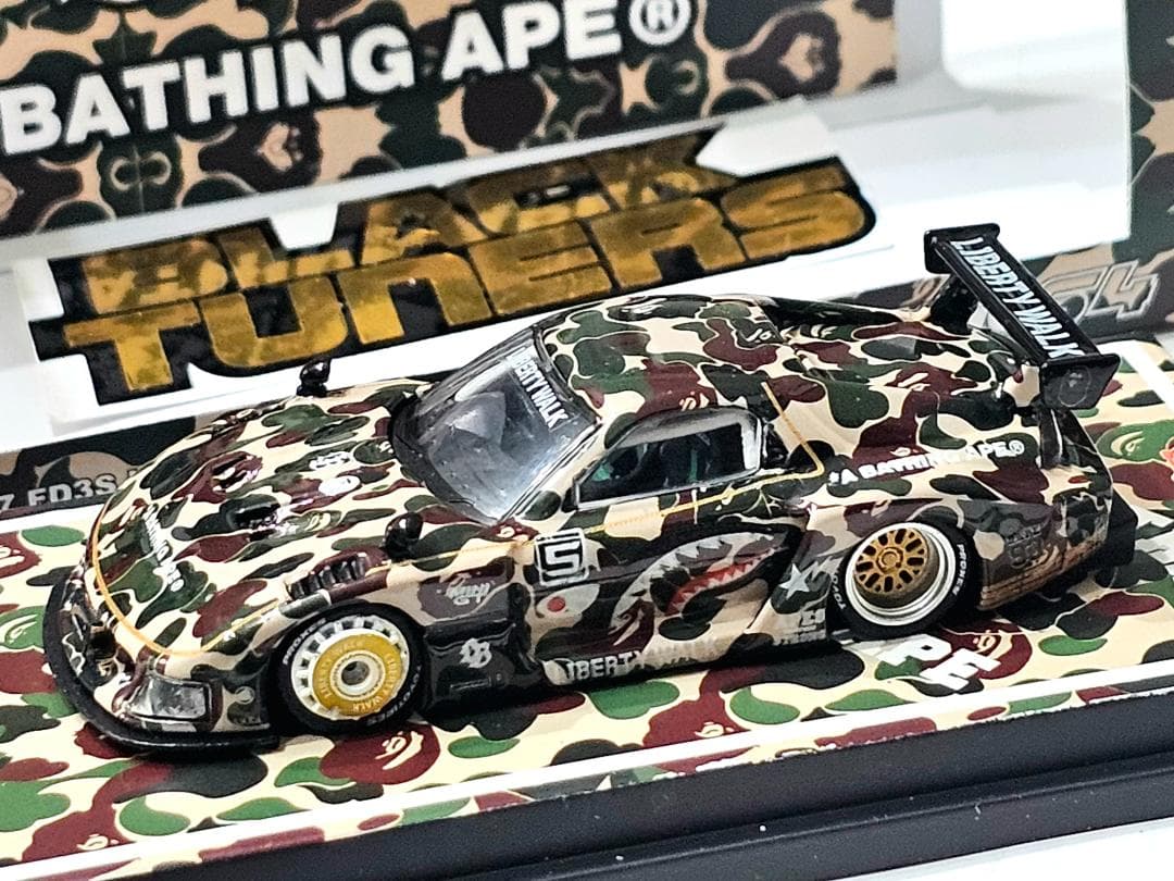 イノモデル INNO64 1/64 LBWK マツダ RX7 fd3s BAPE