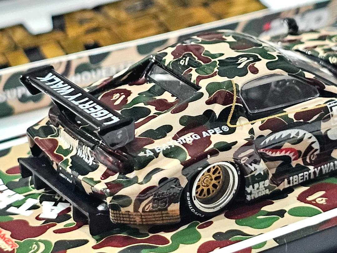 イノモデル INNO64 1/64 LBWK マツダ RX7 fd3s BAPE