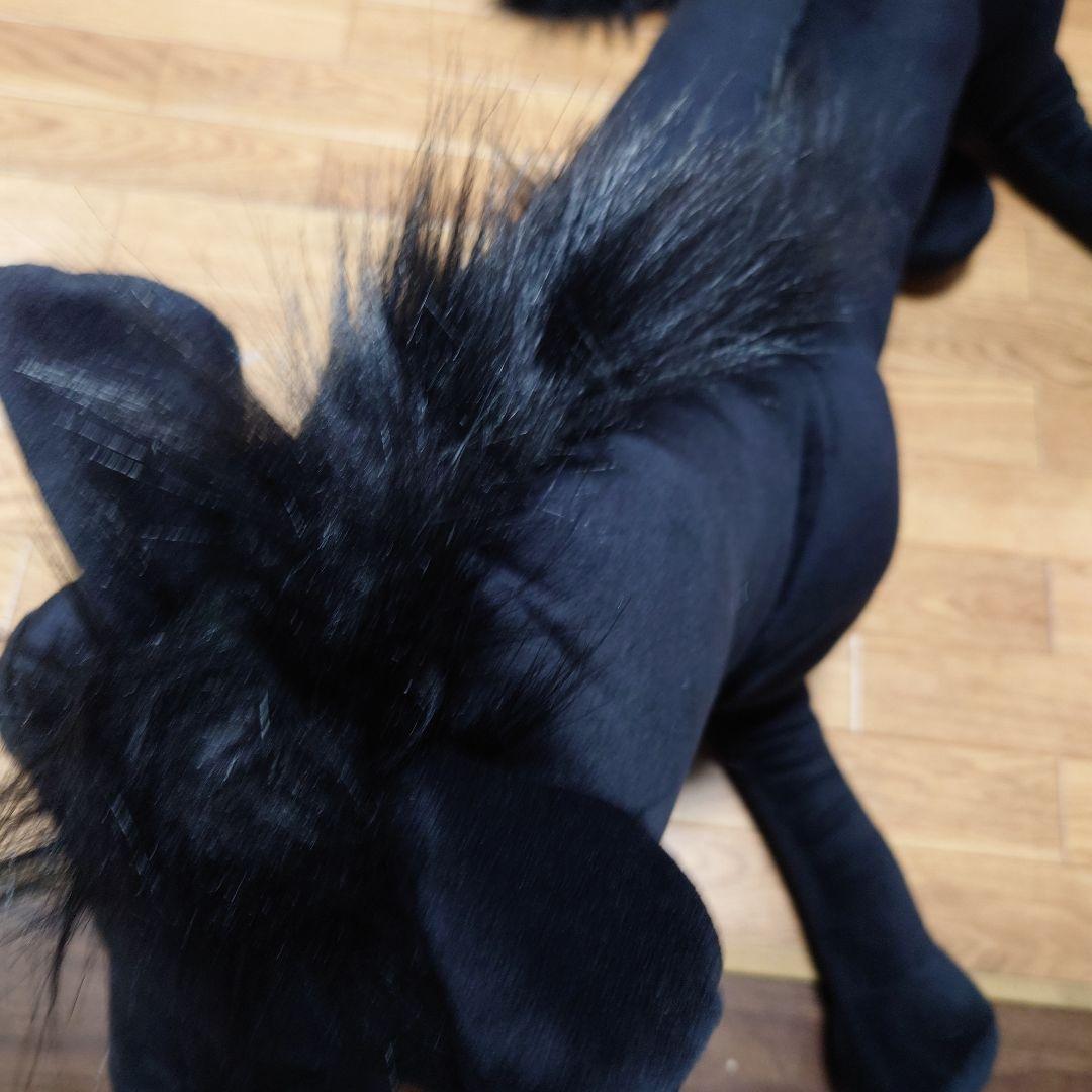 くたっとGIGAサラブレッド 黒い馬 ぬいぐるみ　非売品　馬　ウマ