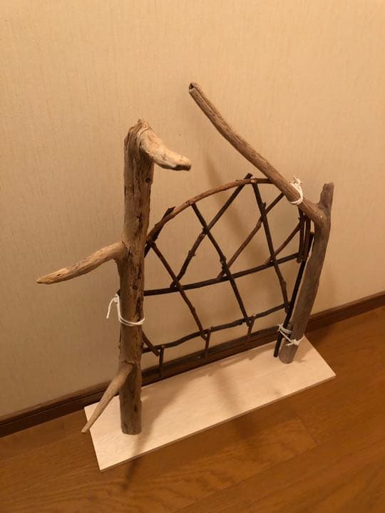 【No12】ペット　小鳥用　据え置き型　とまり木　バードアスレチック