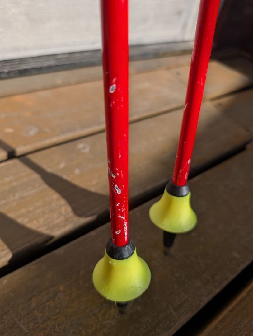 LEKI スキー用ストック 123cmレッド/イエロー