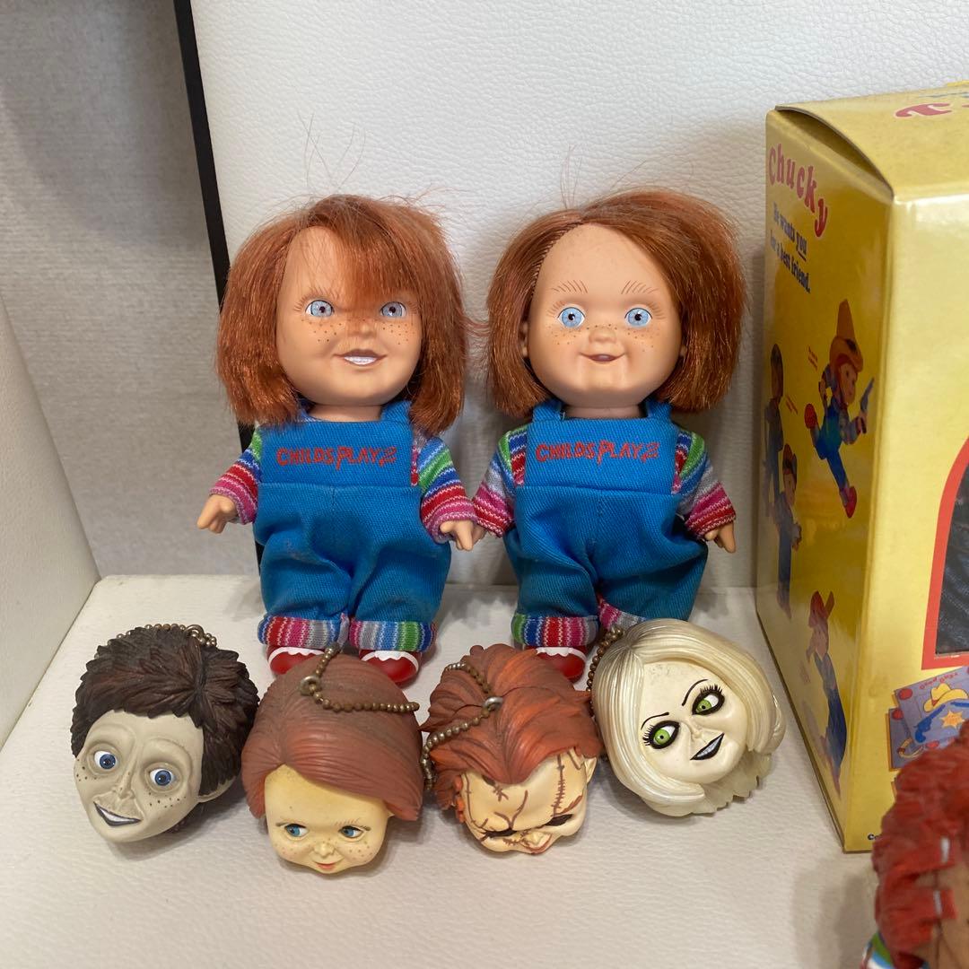 チャッキーフィギュア4点セット＆ガチャ4点＆キューピーコラボストラップ