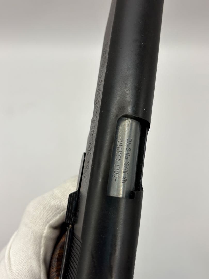 WA コルト MKIVシリーズ70 リアルスチール Ver. 木製スタンド