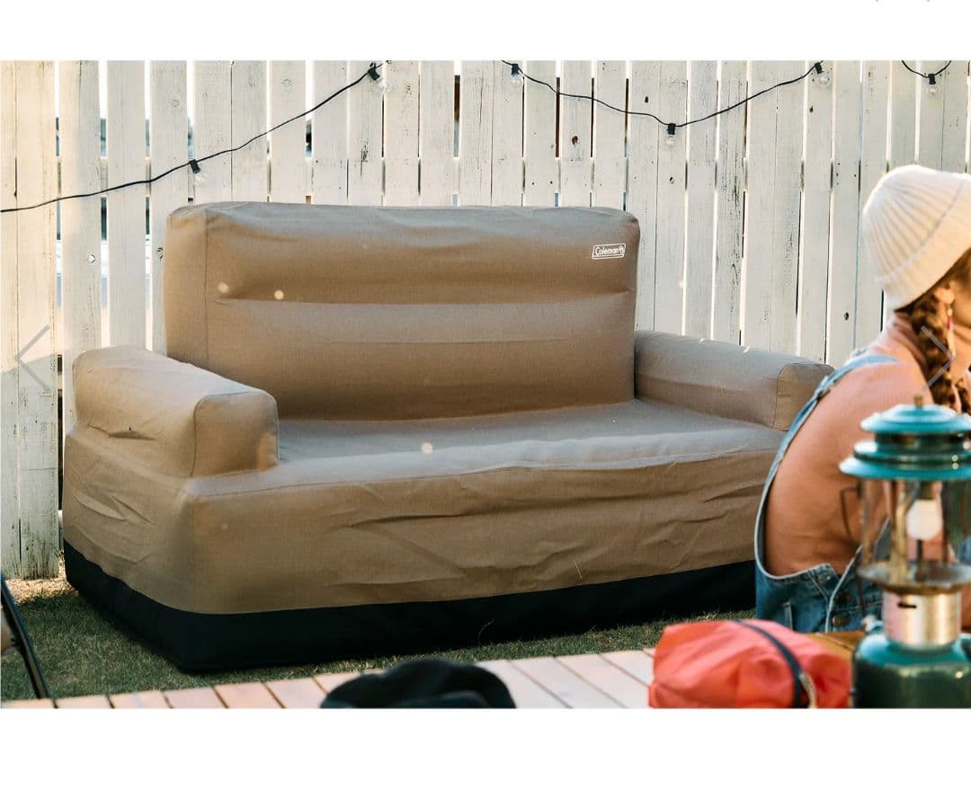 コールマン(Coleman) ソファ エアカウチ(グレージュ) ダブル
