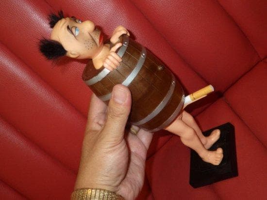 シガレットディスペンサー★ビンテージ★煙草入れ★人形★バレルマン★ジョーク