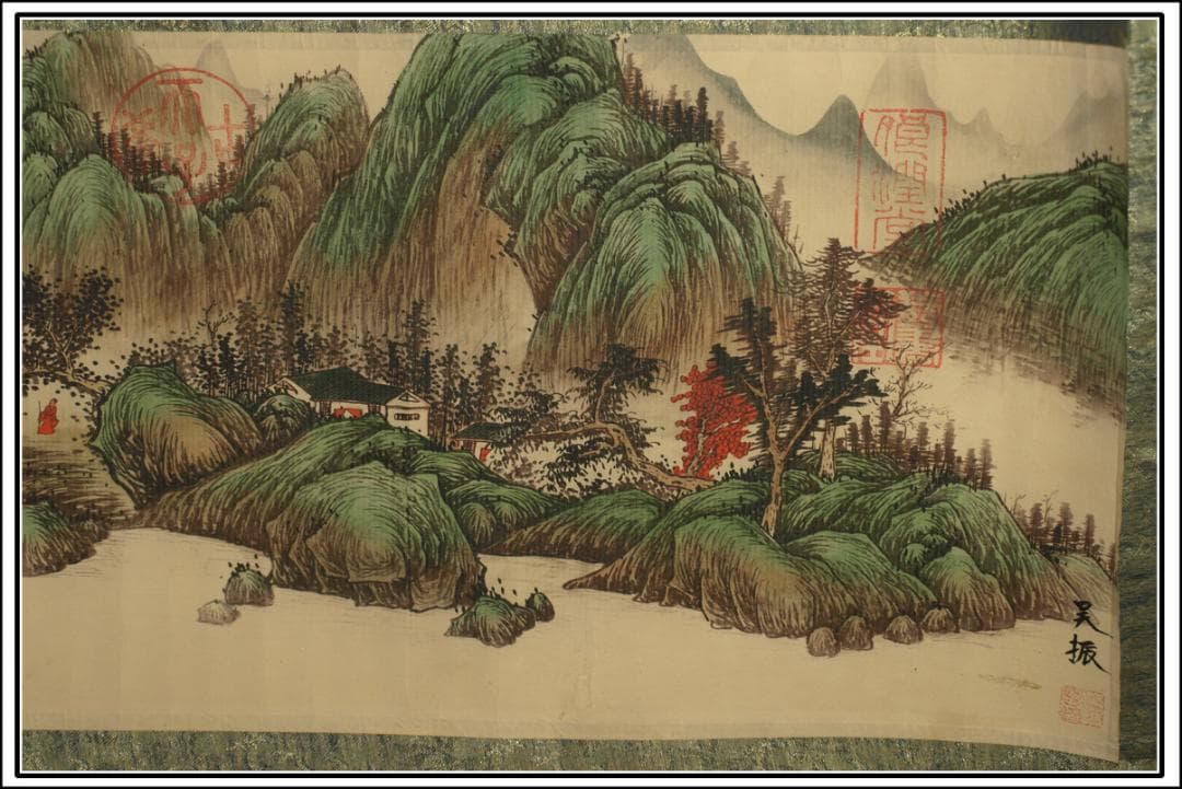 民間仕入れ品　民国保管品　中国明時代の掛軸　肉筆絵骨董品 BD386A3-3