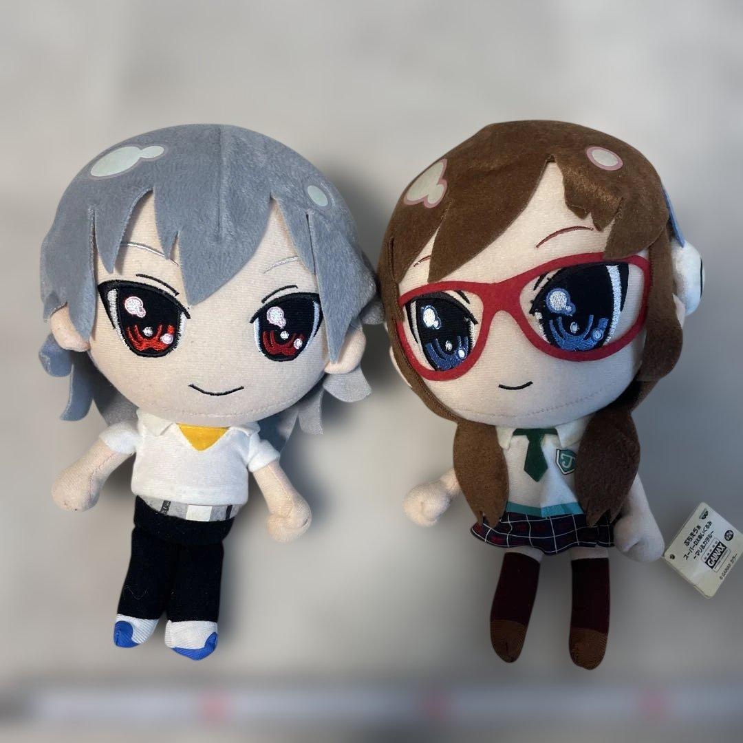 ぷちえゔぁスーパーDXぬいぐるみマリアカヲル　アニメグッズレトロエヴァ非売品