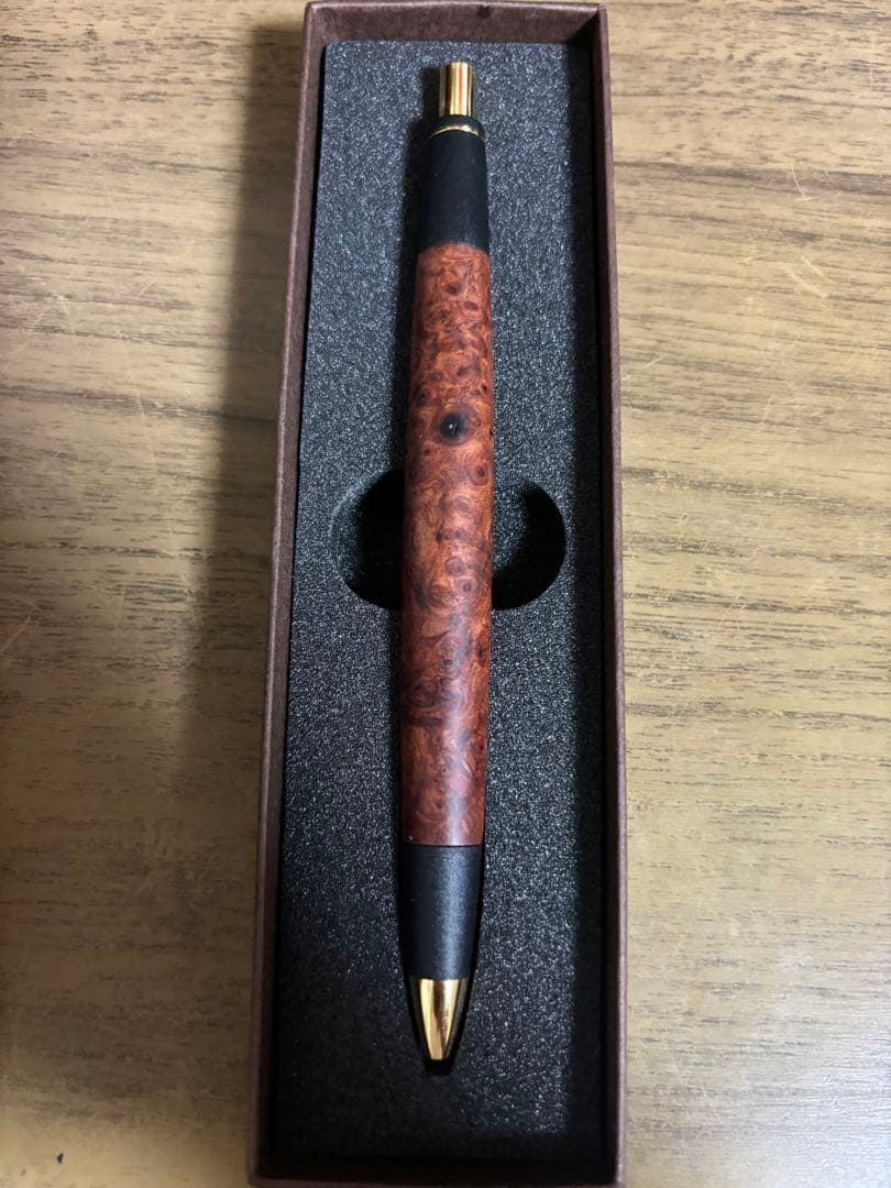 ボナンペン 本花梨瘤 真鍮金具 シャープペンシル