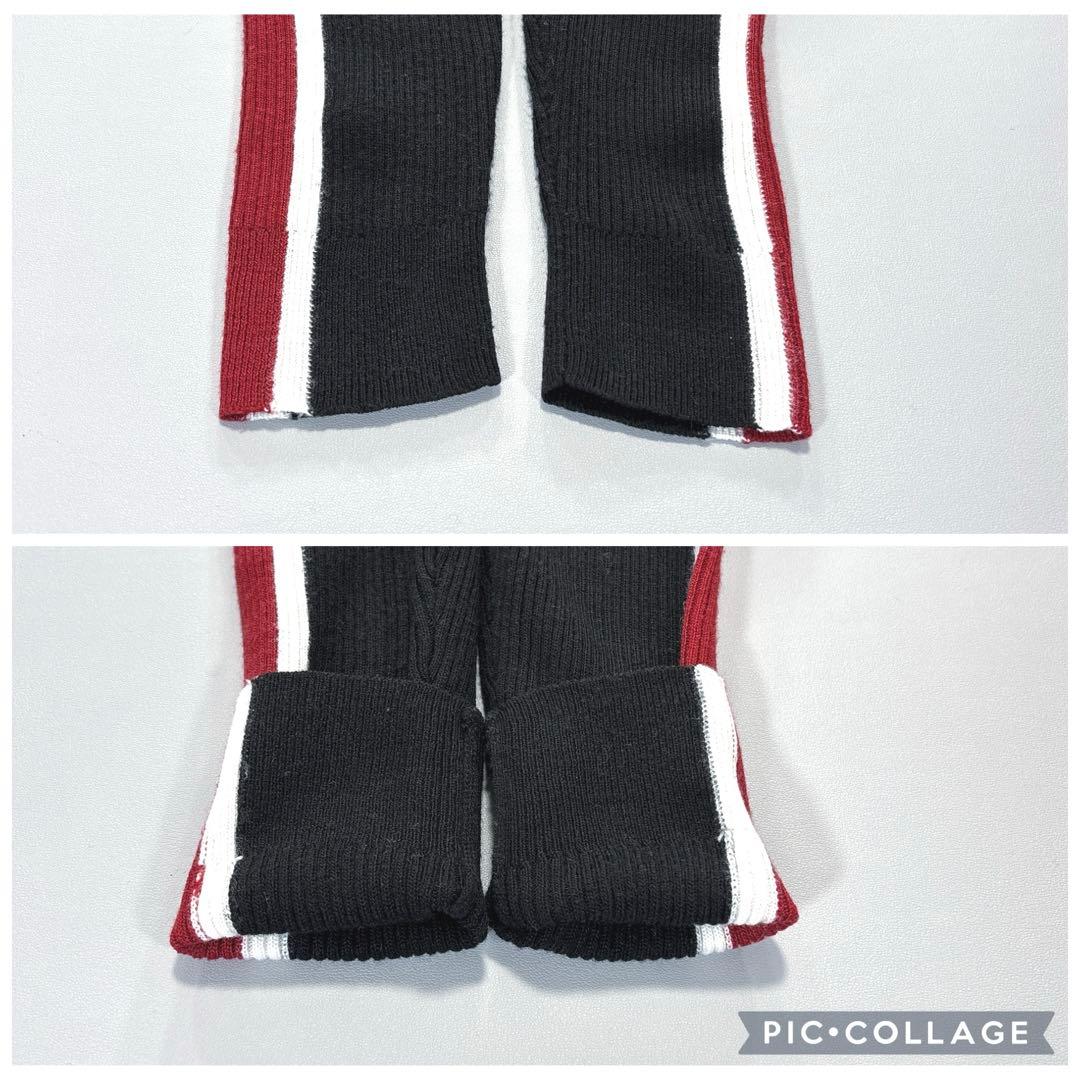 ジュン＆ロペ　タートルネック　リブニット　セーター　ブラック　L ウール混