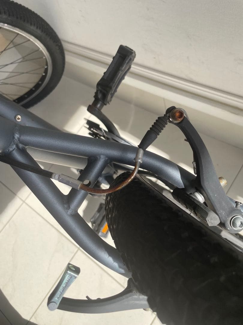 ジャンク　引き取り限定　自転車　splendide グレー　27 KENDA