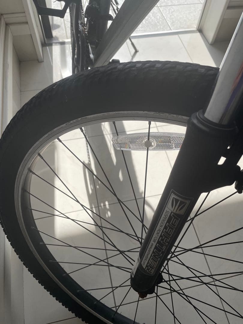 ジャンク　引き取り限定　自転車　splendide グレー　27 KENDA