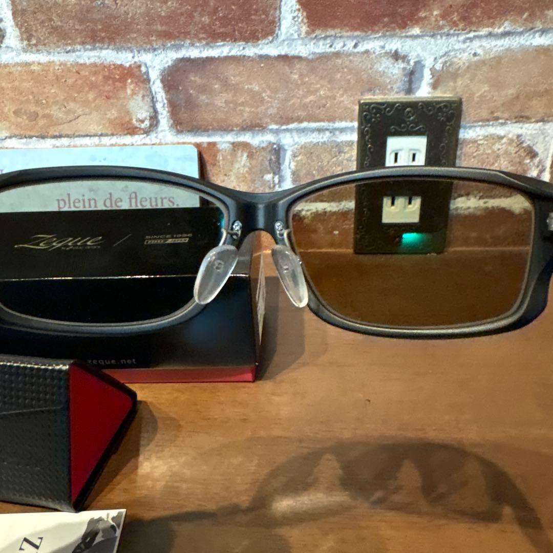 定番人気モデル　ゼクーZEQUEステルス マットブラックF-1920 サングラス