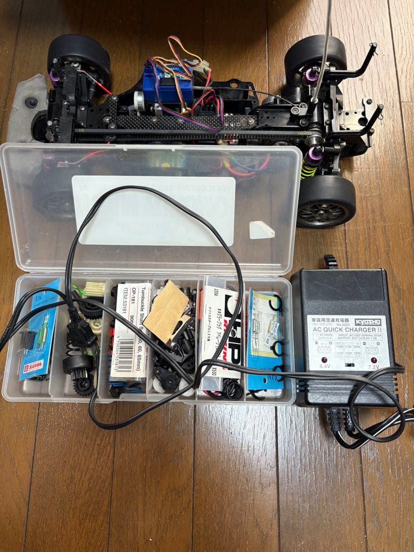 タミヤラジコンカー 1台プロポ完動品セット他タミヤシャーシ2台