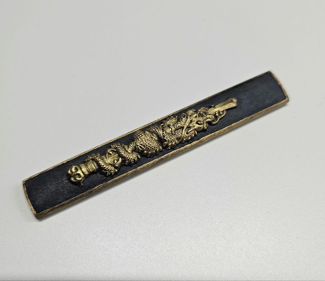 【美品】小柄　倶利伽羅　龍図独鈷