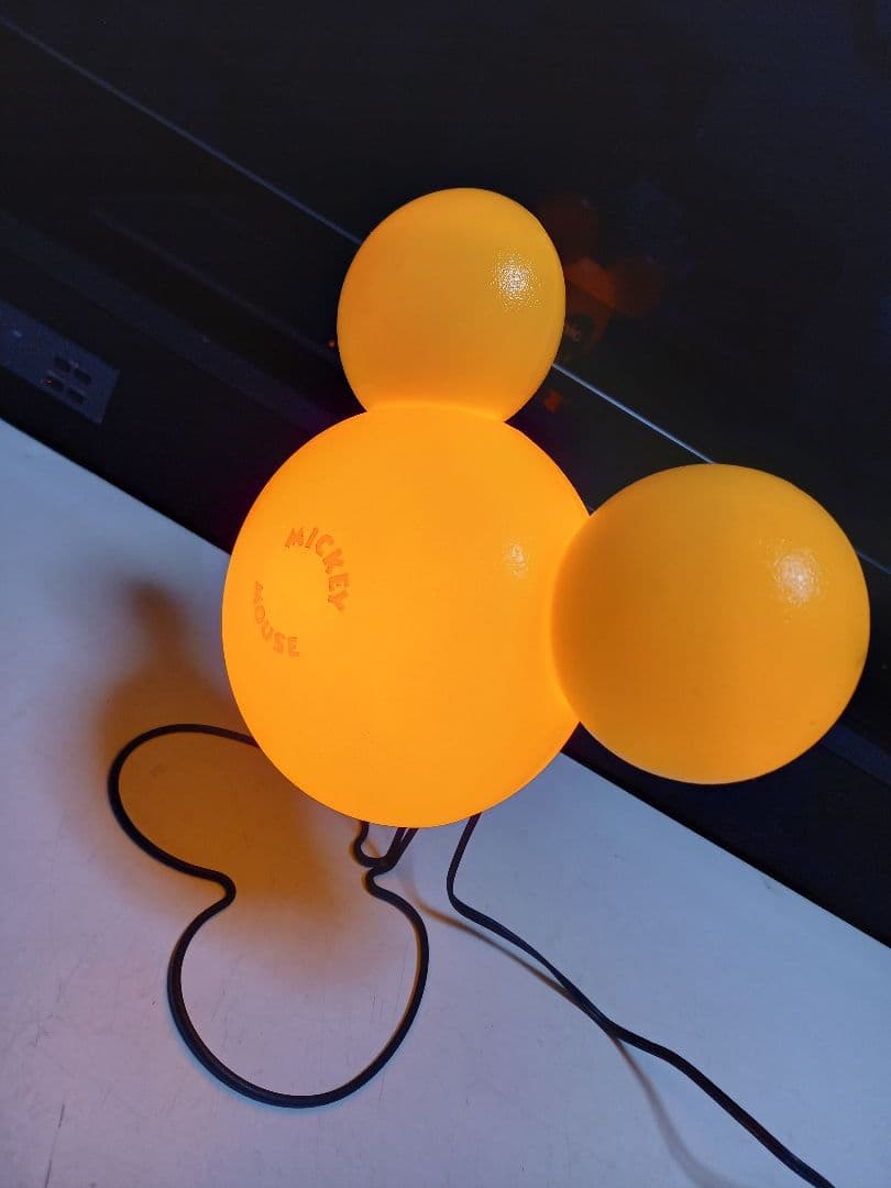 レア　1980's　ポストモダン　サンキョー　イエロー　ミッキーマウス　ランプ