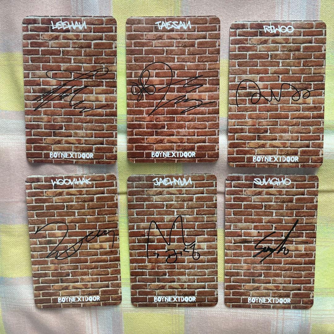 BOYNEXTDOOR ラキドロ 認証 WHY weverse トレカ 6枚