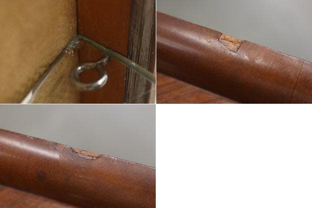 イギリス ヴィンテージ ガラス ラウンド キャビネット 飾り棚 食器棚 ラック