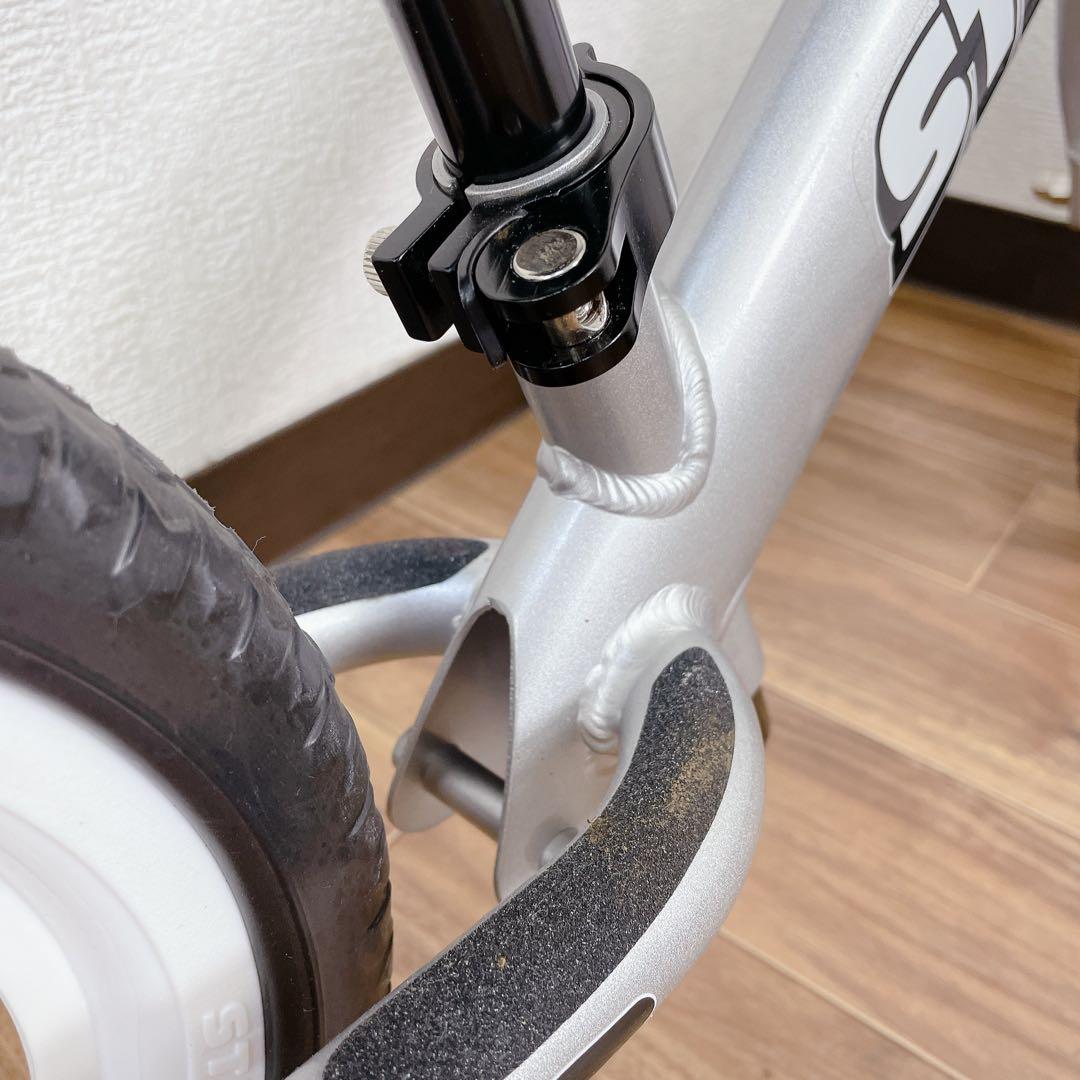 【美品】ストライダー プロ 12インチ シルバー 持ち運び バッグ付属