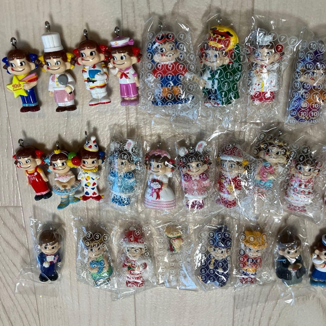 セット　ペコちゃん　ぽこちゃん　50周年　フィギュア　人形　缶　レトロ　不二家