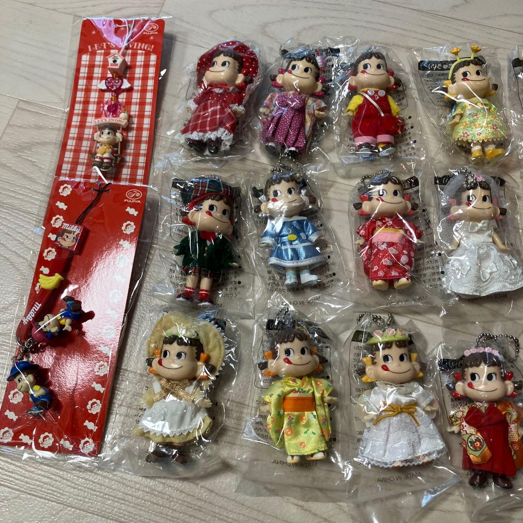 セット　ペコちゃん　ぽこちゃん　50周年　フィギュア　人形　缶　レトロ　不二家