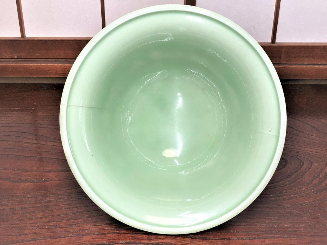 【 奈べ嶋 古陶磁大丼 】　鍋島青磁　桐箱付き　蔵出し品