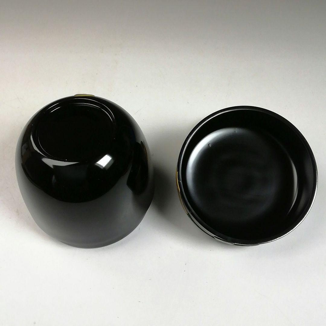 Ｗ４２　棗　『デイゴ』『琉球漆器』　木箱　茶道具