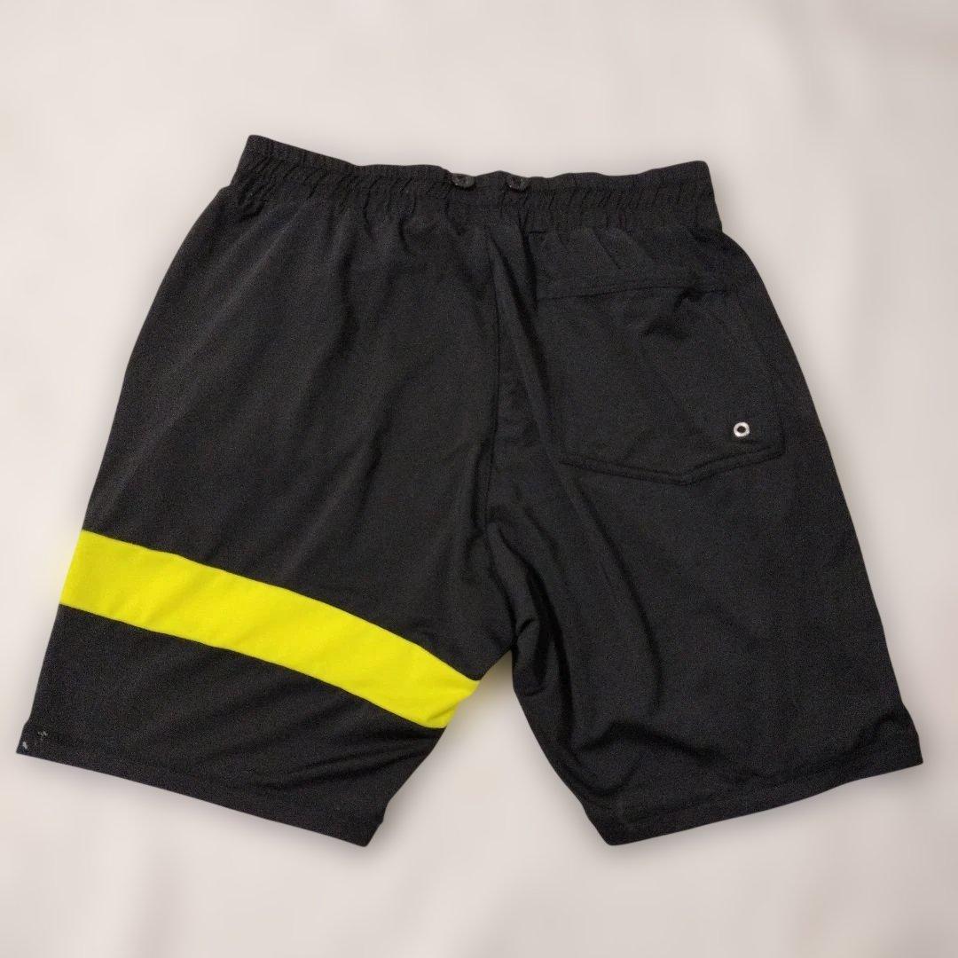 【大きいサイズ】ムータマリン　セットアップ　ストレッチ　黒×黄　サイズ6