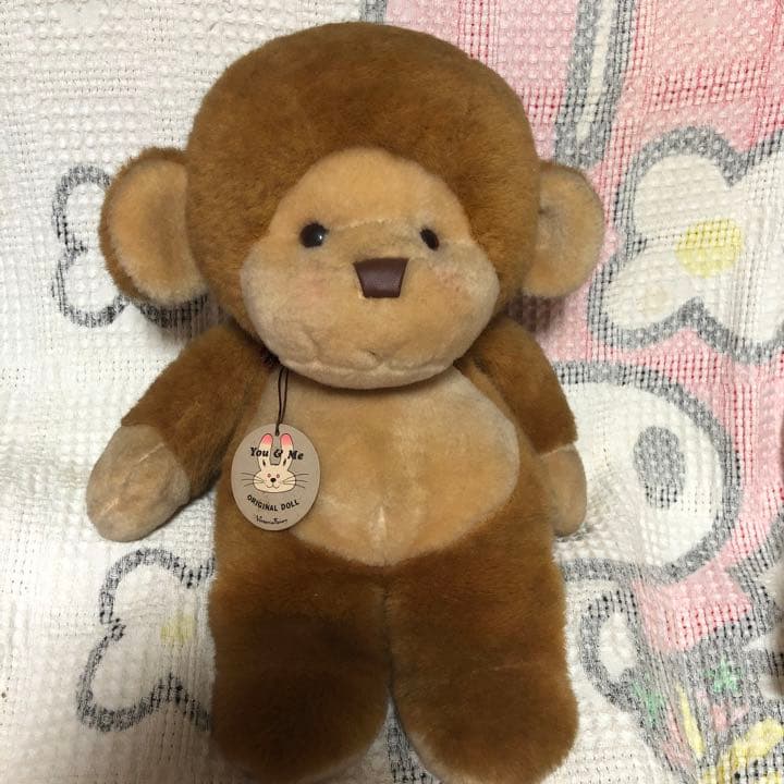 昭和レトロ　ヴィンテージ You&Me サル　ぬいぐるみ　中古品