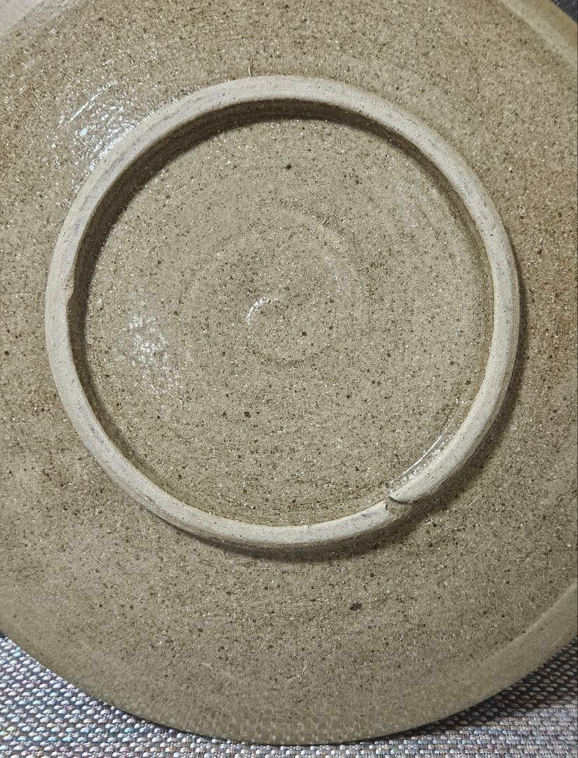 益子焼　皆川マス　絵付　山水図30.8cm 大皿　益子民藝　浜田庄司　柳宗悦