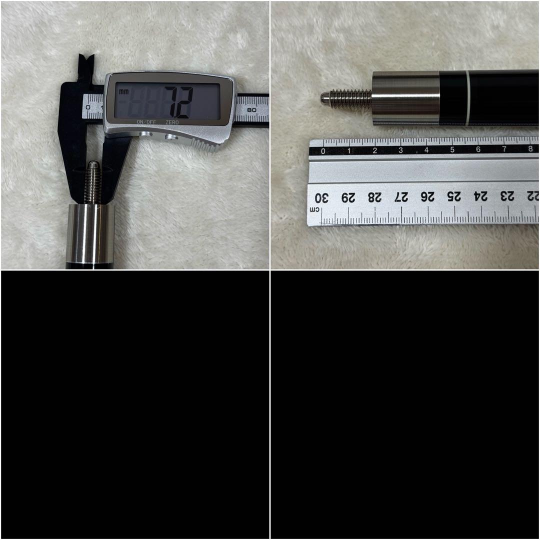 ビリヤード キュー 2本 セット ケース付き DC ブラック